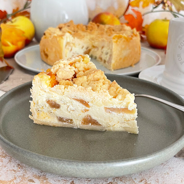 Apfel-Käsekuchen mit Streusel - Unwiderstehliches Rezept