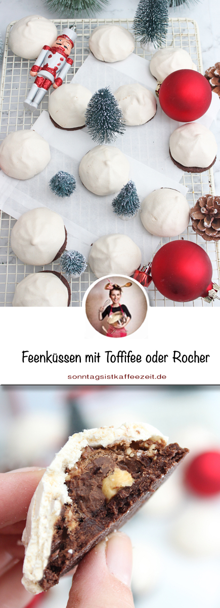 Feenküsse Rezept | Zweierlei mit Toffifee und Ferrero Rocher gefüllt