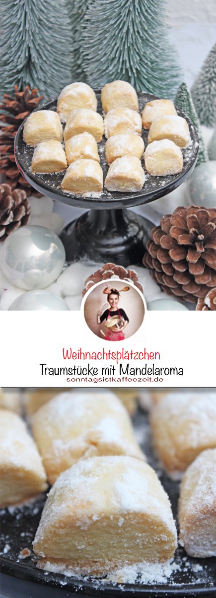 Traumstücke mit Mandelaroma - Weihnachtsplätzchen Rezept