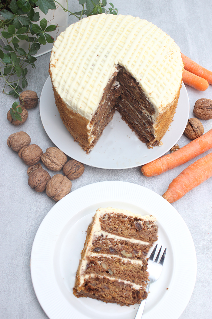 Starbucks Carrot Cake Style – Karottenkuchen mit Vanille Frosting