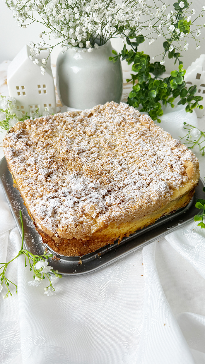 Streuselkuchen mit Pudding nach Omas bestes Rezept