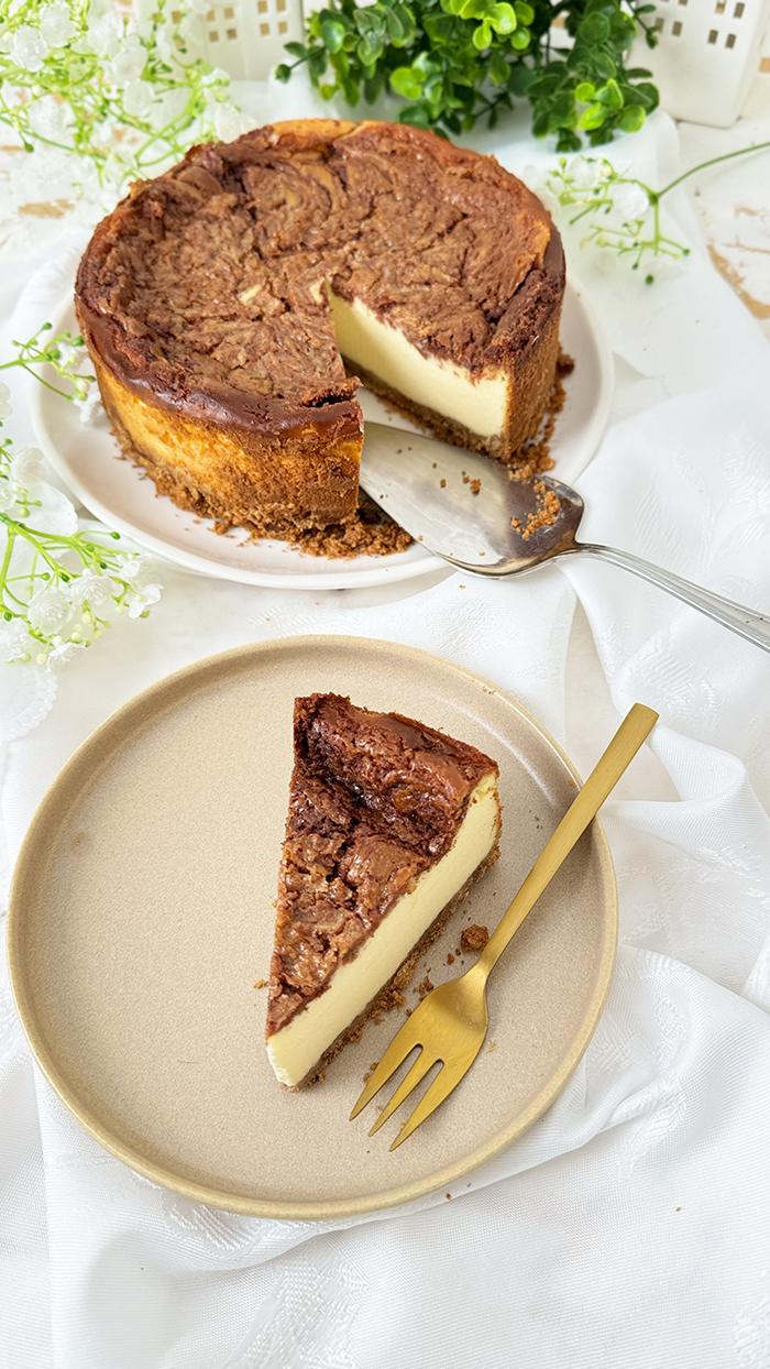 Zimt-Käsekuchen, Cinnamon Cheesecake, Zimtschnecken Käsekuchen