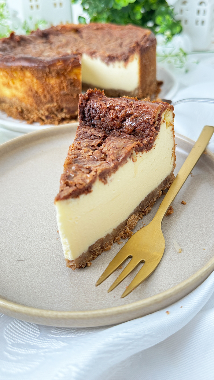 Zimt-Käsekuchen, Cinnamon Cheesecake, Zimtschnecken Käsekuchen