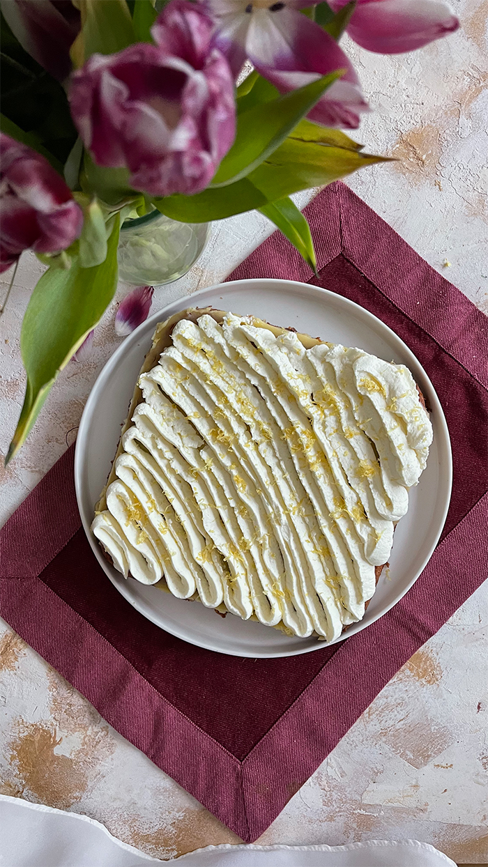 Zitronenkuchen vom Blech Rezept, Zitronenschnitten vom Blech